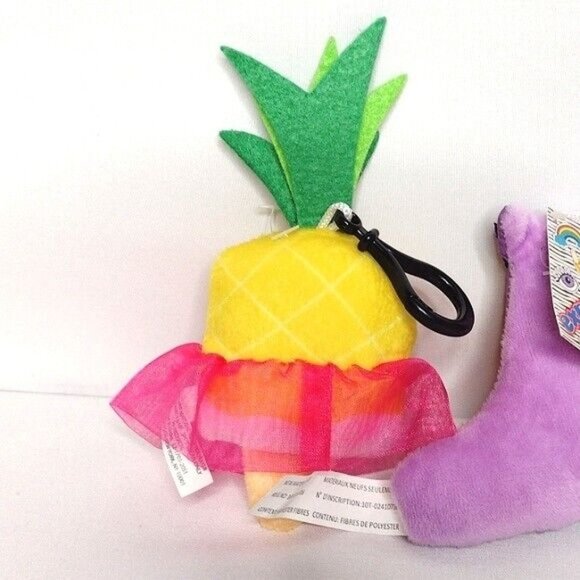 NWT Lot of 4 Kid's Plush Backpack Clips and Keychain Clips 4 Pieces - Picture 10 of 10